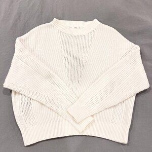 Mango pullover sweater in white/cream 🤍